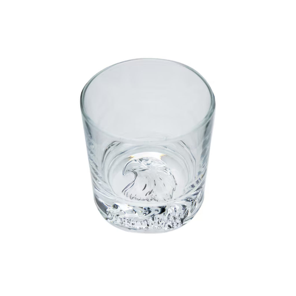 Eagle whiskey glass Whiskey tumbler Crystal whiskey glass Bourbon glass Eagle design glassware Drinking glass with eagle motif Decorative whiskey glass Unique whiskey glass Handcrafted whiskey glass Collectible whiskey glass