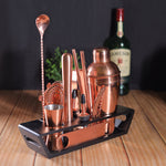 Products BarBox Cocktail Shaker Set with Table display stand (Rose Gold)
