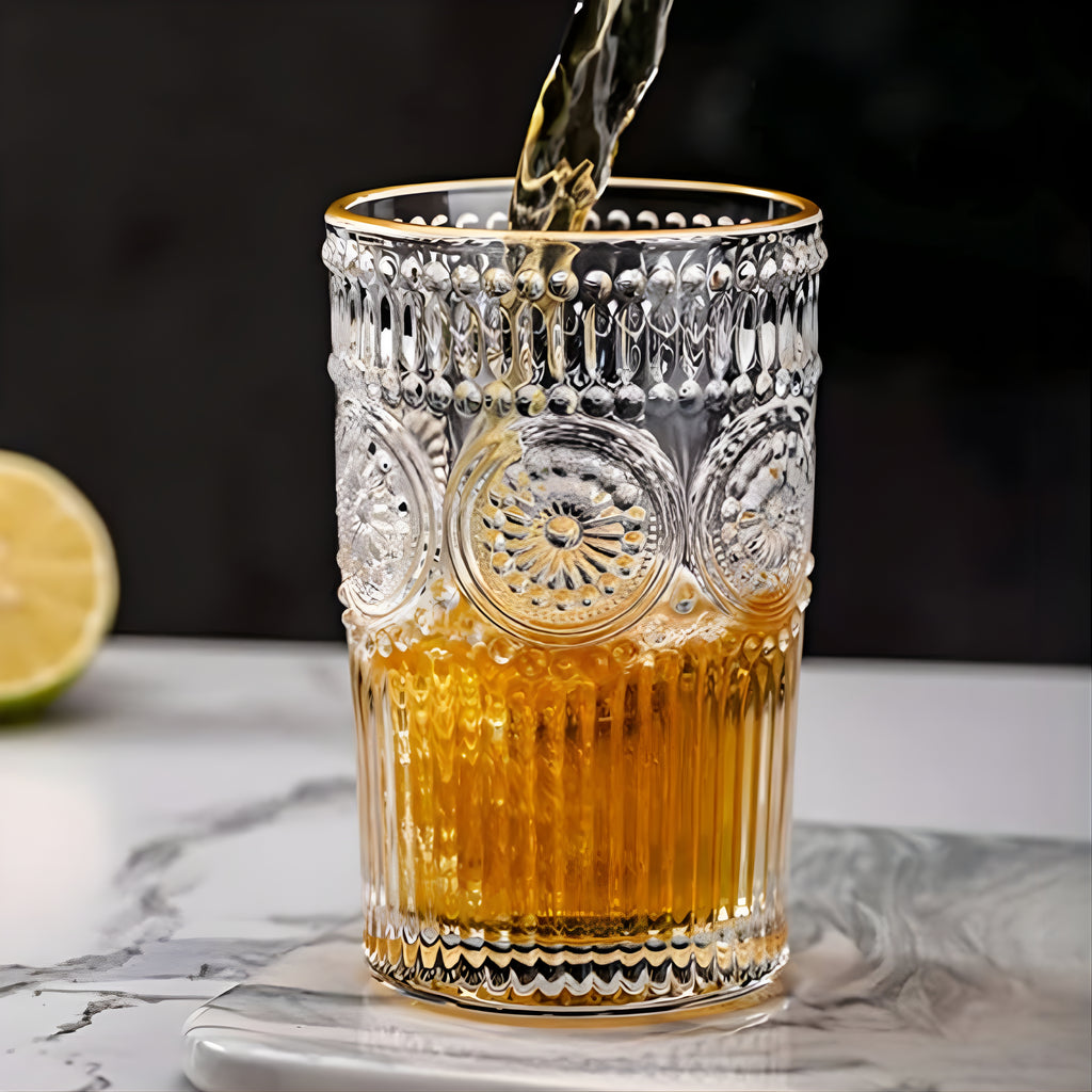 Bar Box Posh Collection, Half Star Double Old Fashioned Glasses, Perfect for Serving Scotch, Whiskey or Mixed Drinks, Wine, Cocktails, Juice, and Water 300 ml (Clear)Products Bar Box Posh Collection, Half Star Double Old Fashioned Glasses, Perfect for Serving Scotch, Whiskey or Mixed Drinks, Wine, Cocktails, Juice, and Water 400 ml (Clear) - Pack of 2