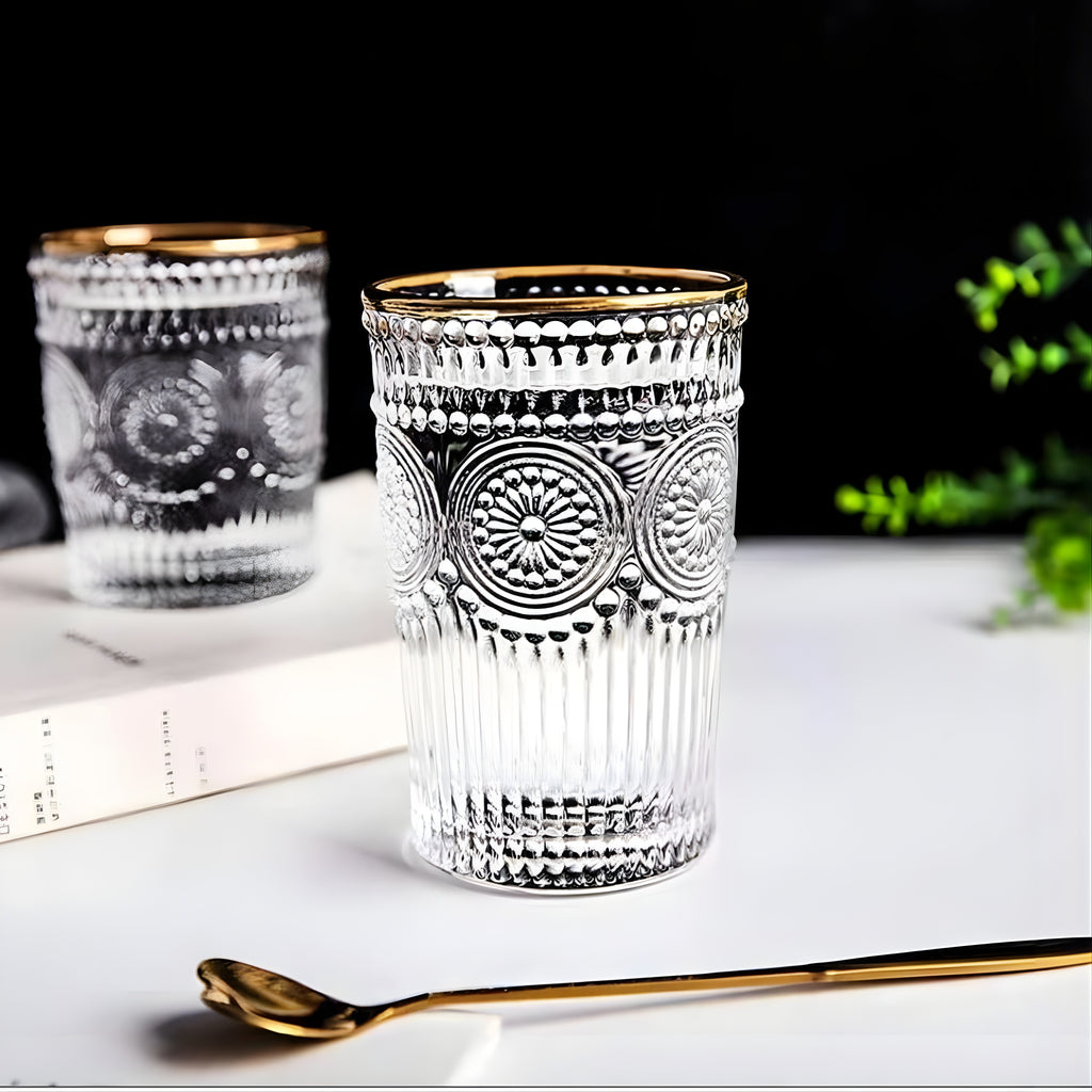 Bar Box Posh Collection, Half Star Double Old Fashioned Glasses, Perfect for Serving Scotch, Whiskey or Mixed Drinks, Wine, Cocktails, Juice, and Water 300 ml (Clear) - Pack of 2Products Bar Box Posh Collection, Half Star Double Old Fashioned Glasses, Perfect for Serving Scotch, Whiskey or Mixed Drinks, Wine, Cocktails, Juice, and Water 400 ml (Clear) - Pack of 2