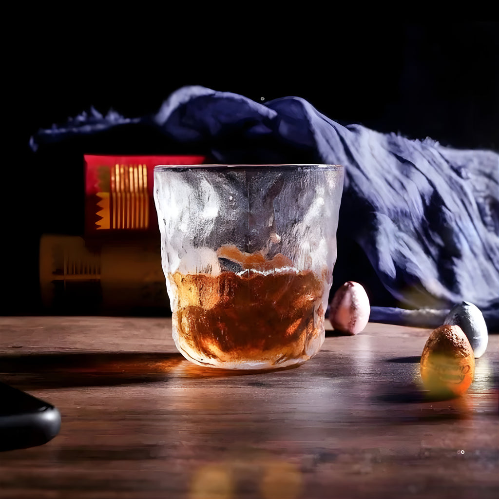 Bar Box Italin Premium Luxury Clear Crystal Premium Whiskey Glasses, Old Fashioned Glass Perfect for Juices, Whiskey, Scotch, Vodka, Bourbon, Cognac . (300 ml, Set of 6)