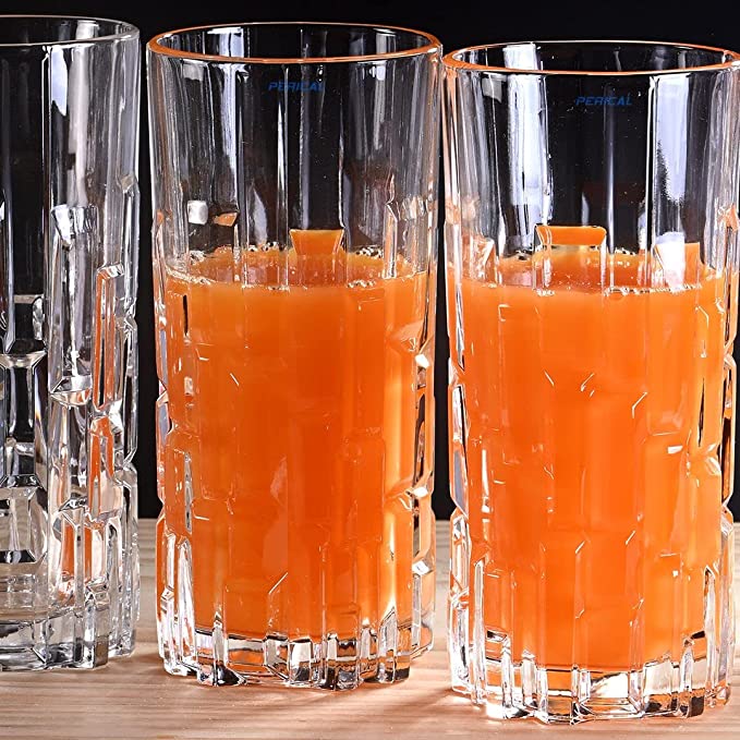 Bar Box ETNA Crystal Long Drink Water Juice Glass Tumbler -Set of 2 (355 ml)