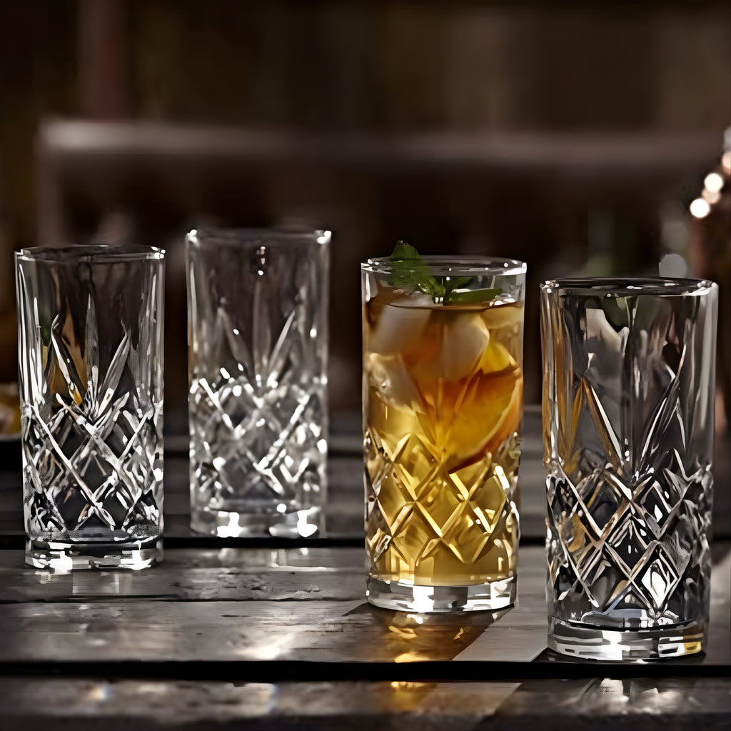 BarBoxDiamondCrystalTouchDesignerHighBallTumblerLongDrinkGlassforDrinkingWater_Beer_Soda_FreshJuice_CocktailLongDrinkGlass330ML_Setof2