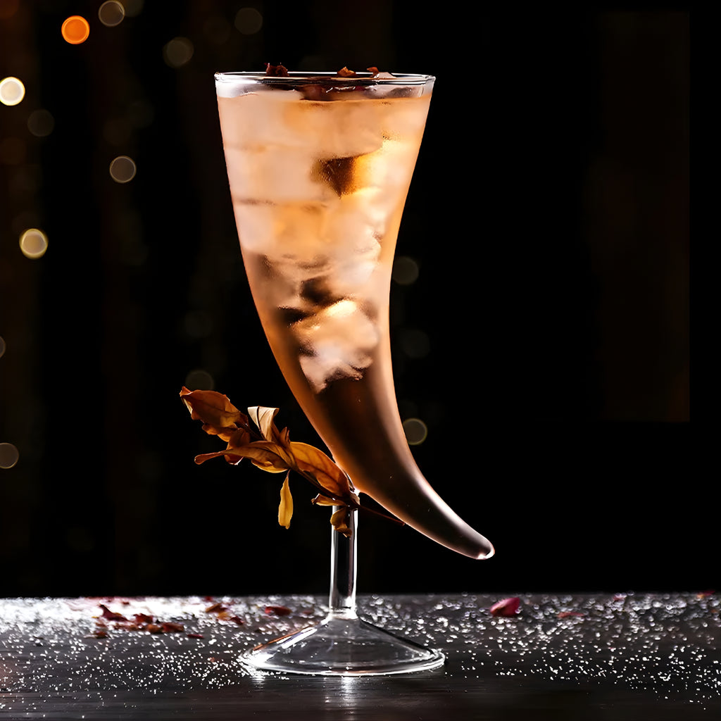 Bar Box Moon Shaped Wine Glass Horn Shaped Drinking Glass Drinking Horn Mug Glass Bar Martini Glasses Mojito Glass for Home Wedding Party Bar