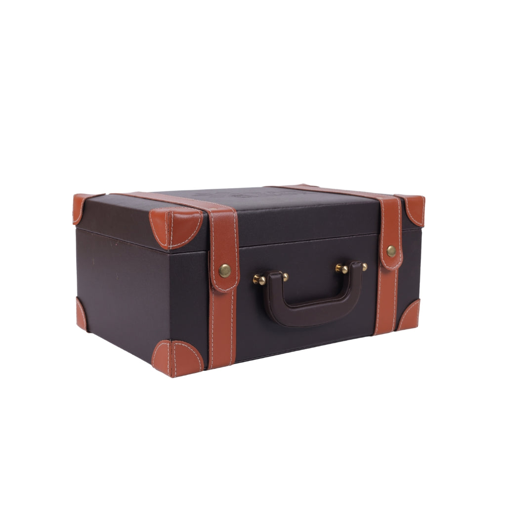 BarBoxPortablebarSetforDrinksHomewith6SetofWhiskeyGlass_BrownLeatherettebarkitwithStainlessSteelbarAccessoriesandCocktailShakerSet6