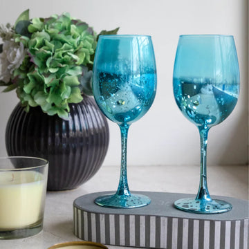 Bar Box RETRO BLUE GLASSES - SET OF 2