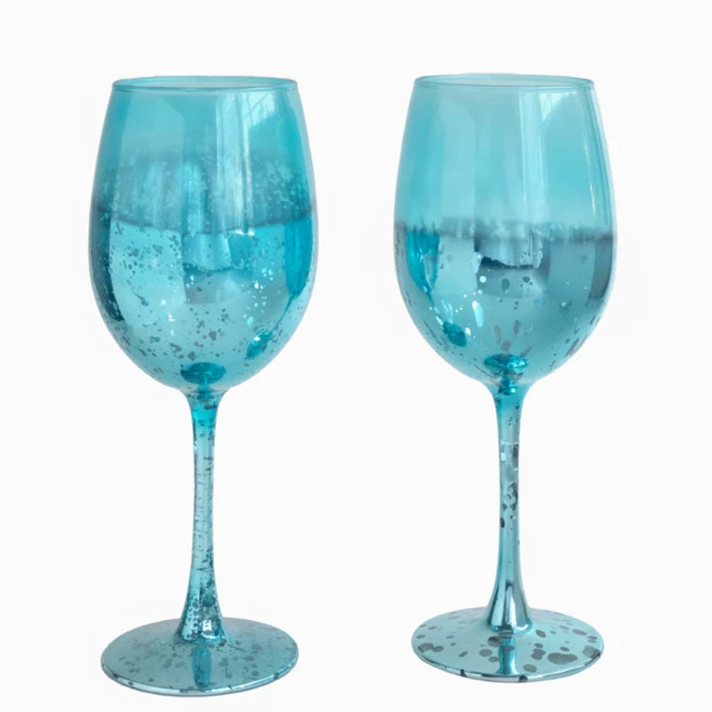 Bar Box RETRO BLUE GLASSES - SET OF 2