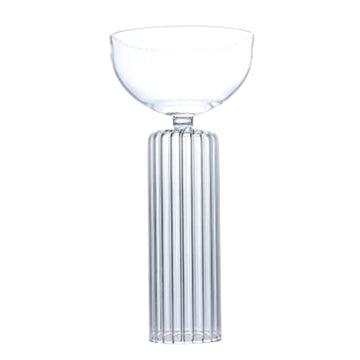 Products Bar Box Ribbed Stem Martini Glass Set | Ideal for Serving Martini, Ice Creams, Desserts & Cocktails | Suitable for Restaurants and Bars | Unique Gift Set | 250ML