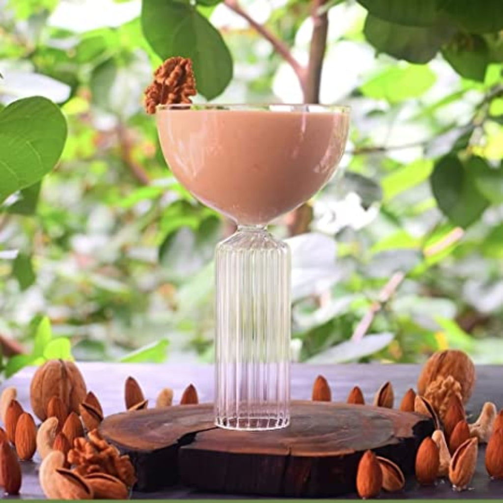 Products Bar Box Ribbed Stem Martini Glass Set | Ideal for Serving Martini, Ice Creams, Desserts & Cocktails | Suitable for Restaurants and Bars | Unique Gift Set | 250ML