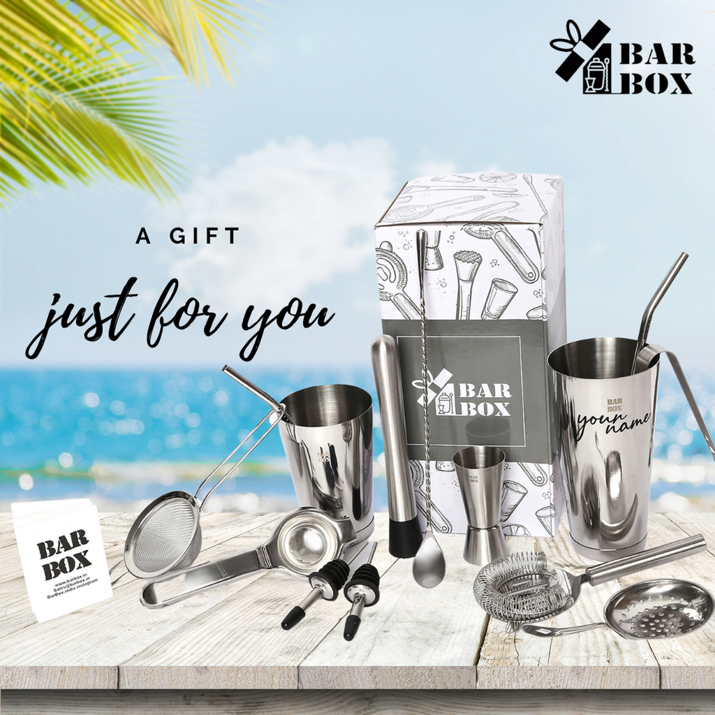 Bar Box Cocktail & Barware Tool Sets 14 Pcs Cocktail Shaker Set | Steel Bartender Kit Bar Set