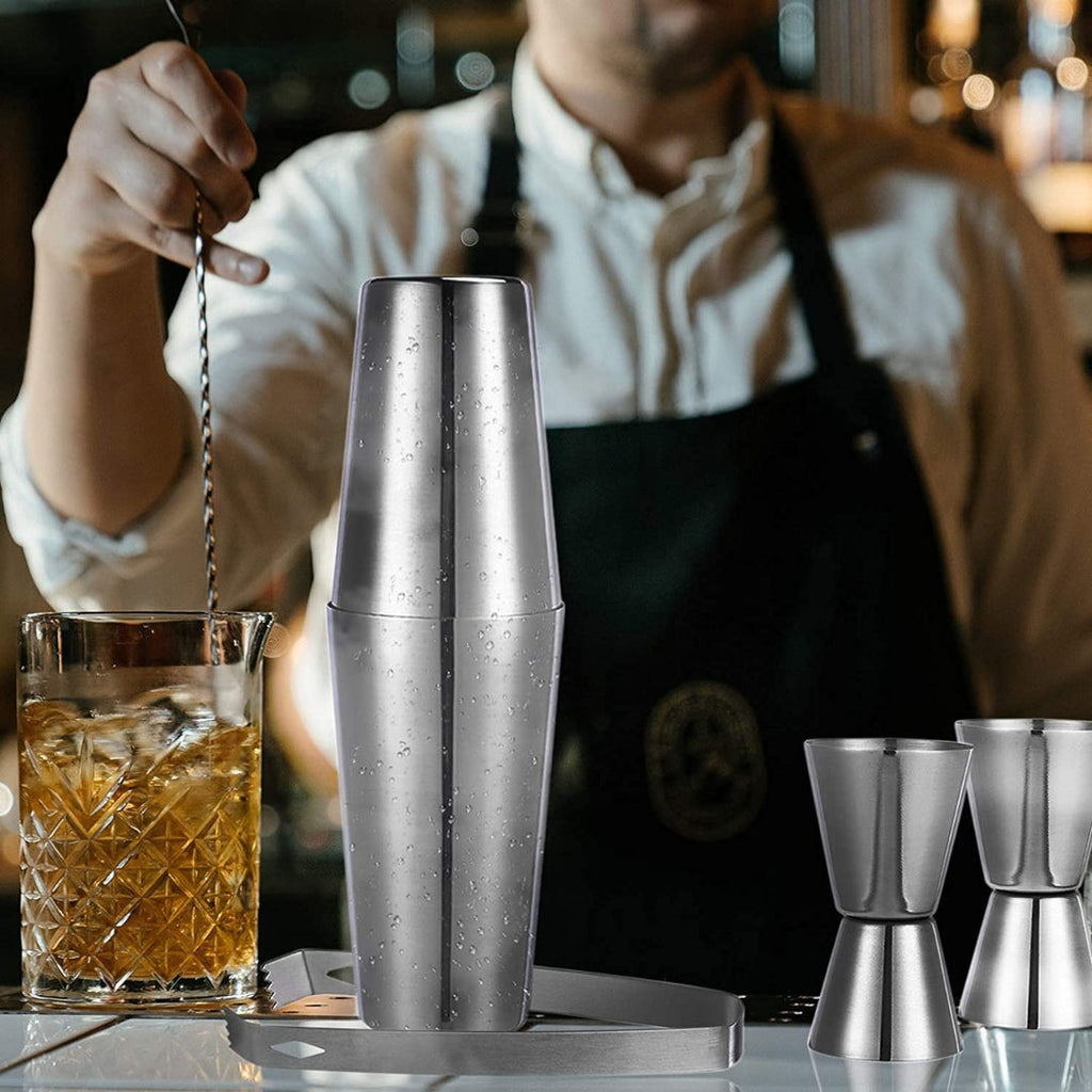 Bar Box Cocktail & Barware Tool Sets 14 Pcs Cocktail Shaker Set | Steel Bartender Kit Bar Set