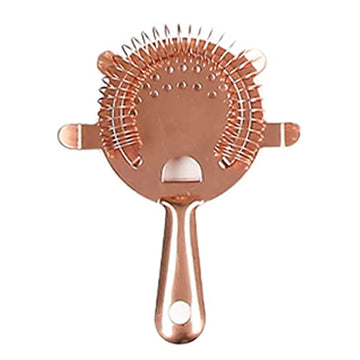 Bar Box Cocktail & Barware Tool Sets Bar Box Hawthorne Strainer for Drinks - Cocktail Strainer Stainless Steel - Bar Strainer Cocktail Drink Strainer Bartending Strainer Hawthorne Strainer Bartender Strainer (Rose Gold)