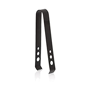 Bar Box Cocktail & Barware Tool Sets Bar Box Ice Tong for Ice Bucket, Small Tong, 5.9inch Stainless Steel Serving Tongs, Sugar Tongs Appetizers Tongs for Kitchen, Coffee Bar, Party, Sugar, Ice Cube Tray and Ice Bucket (Metallic Black)