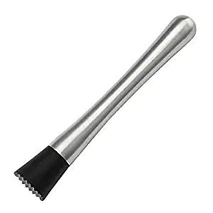 Bar Box Cocktail & Barware Tool Sets Bar Box Muddler for Cocktails - 8inch Long 1pc Stainless Steel Fruit Crusher - Bar Tools for Home for Making Mojito Mix and Other Fruit Drinks