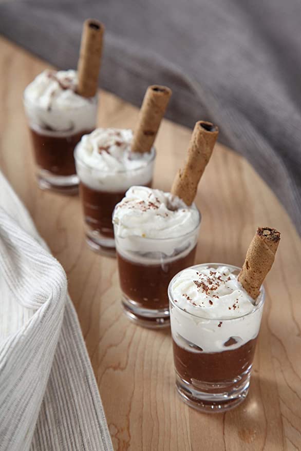 Bar Box Bar Box Shot Glasses, Premium 1.5oz Clear Acrylic Reusable Cups, Perfect for Any Liquor, Jello Shots, Condiments, Tasting, Sauce, Dipping and Food Sampling (Clear) (Set of 4)