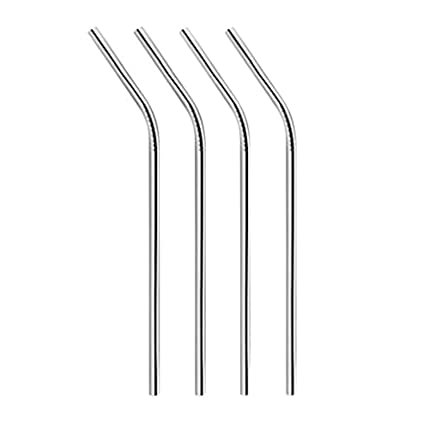 Bar Box Cocktail & Barware Tool Sets Bar Box Stainless Steel Drinking Straws (Set of 4) Stainless Steel
