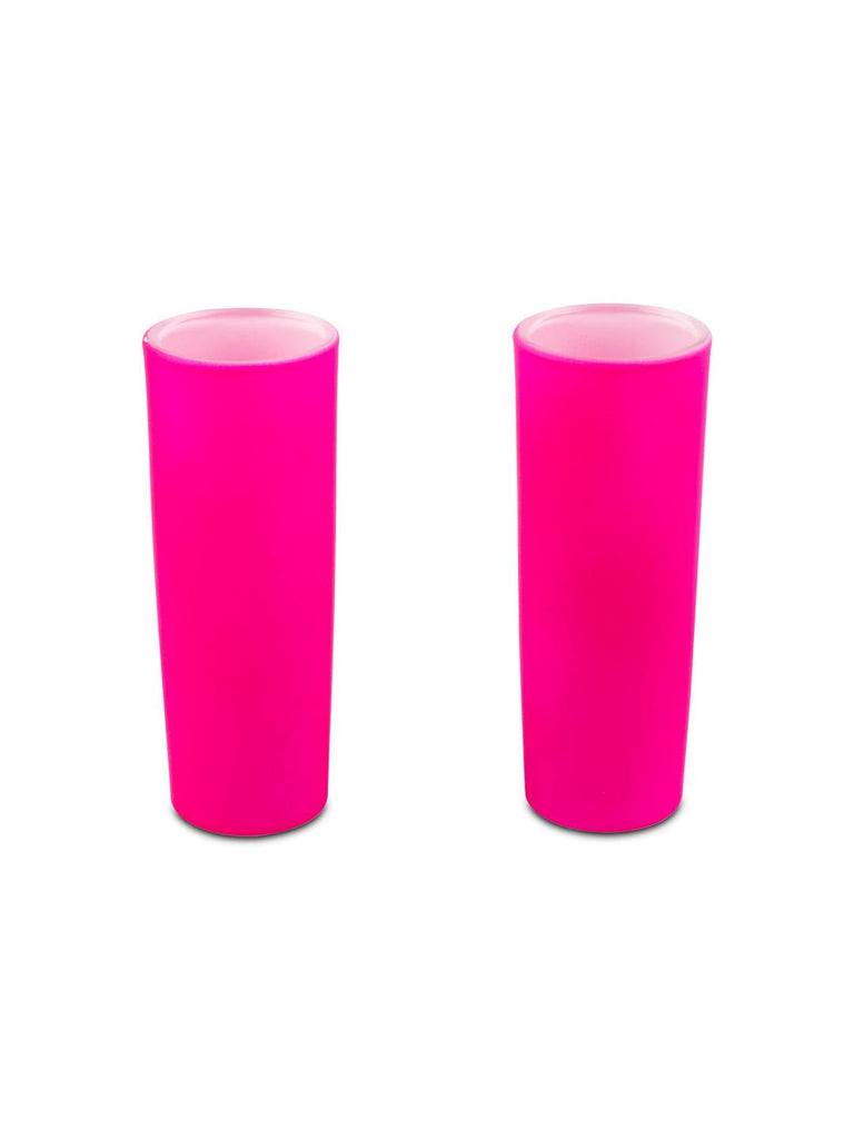 BarBox Bright Pink Tequila Shot Glasses (Set of 4) - Bar Box