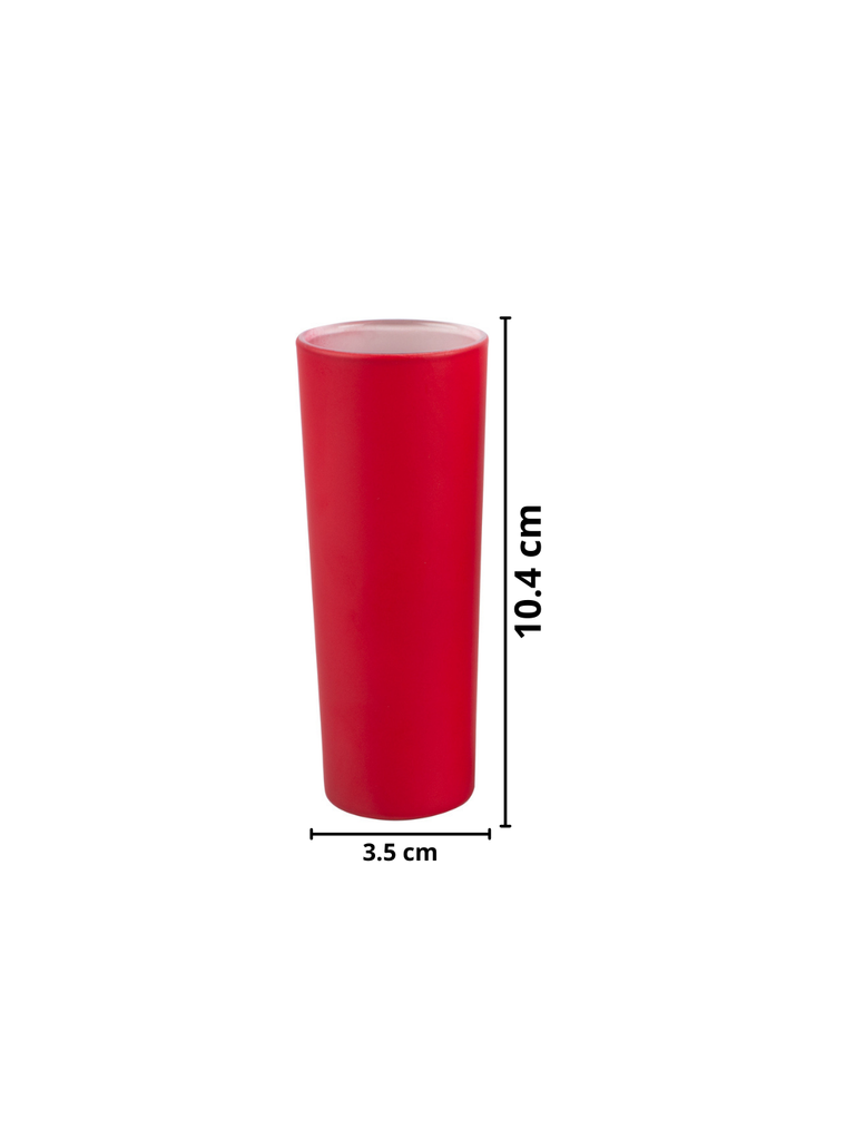 Bar Box BarBox Bright Red Tequila Shot Glasses (Set of 4)