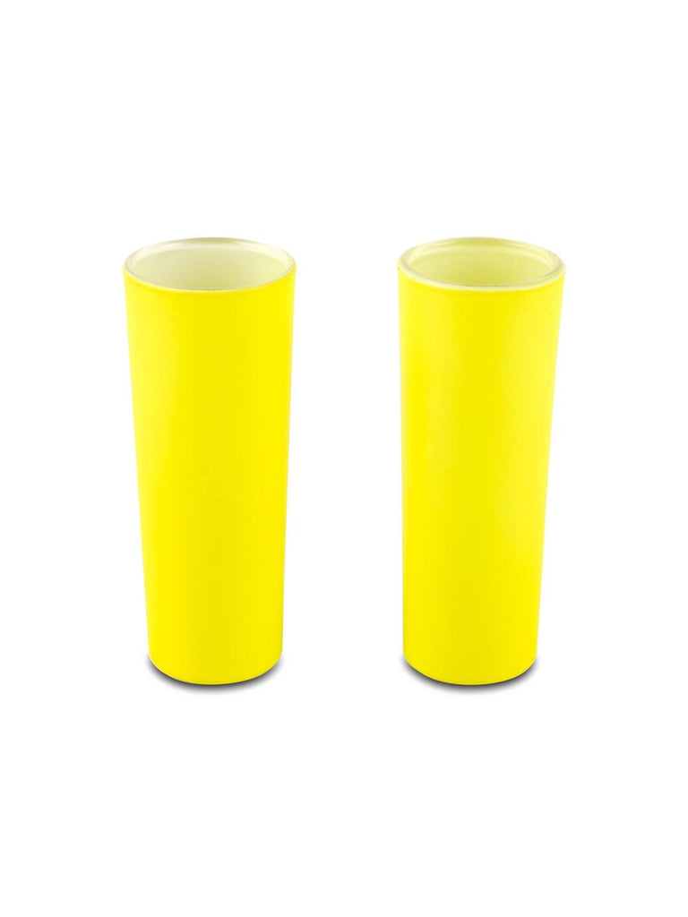 BarBox Bright Yellow Tequila Shot Glasses (Set of 4) - Bar Box