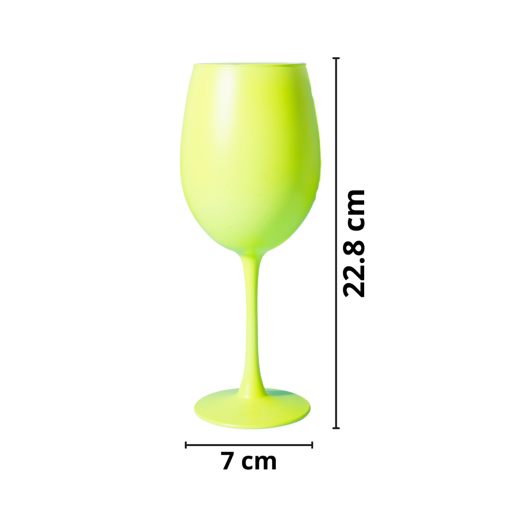 Bar Box BarBox Claclac Bright Green Crystal Wine Glass (Set of 2)