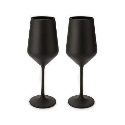 Claclac Midnight Black Crystal Wine Glass (Set of 2) – Bar Box