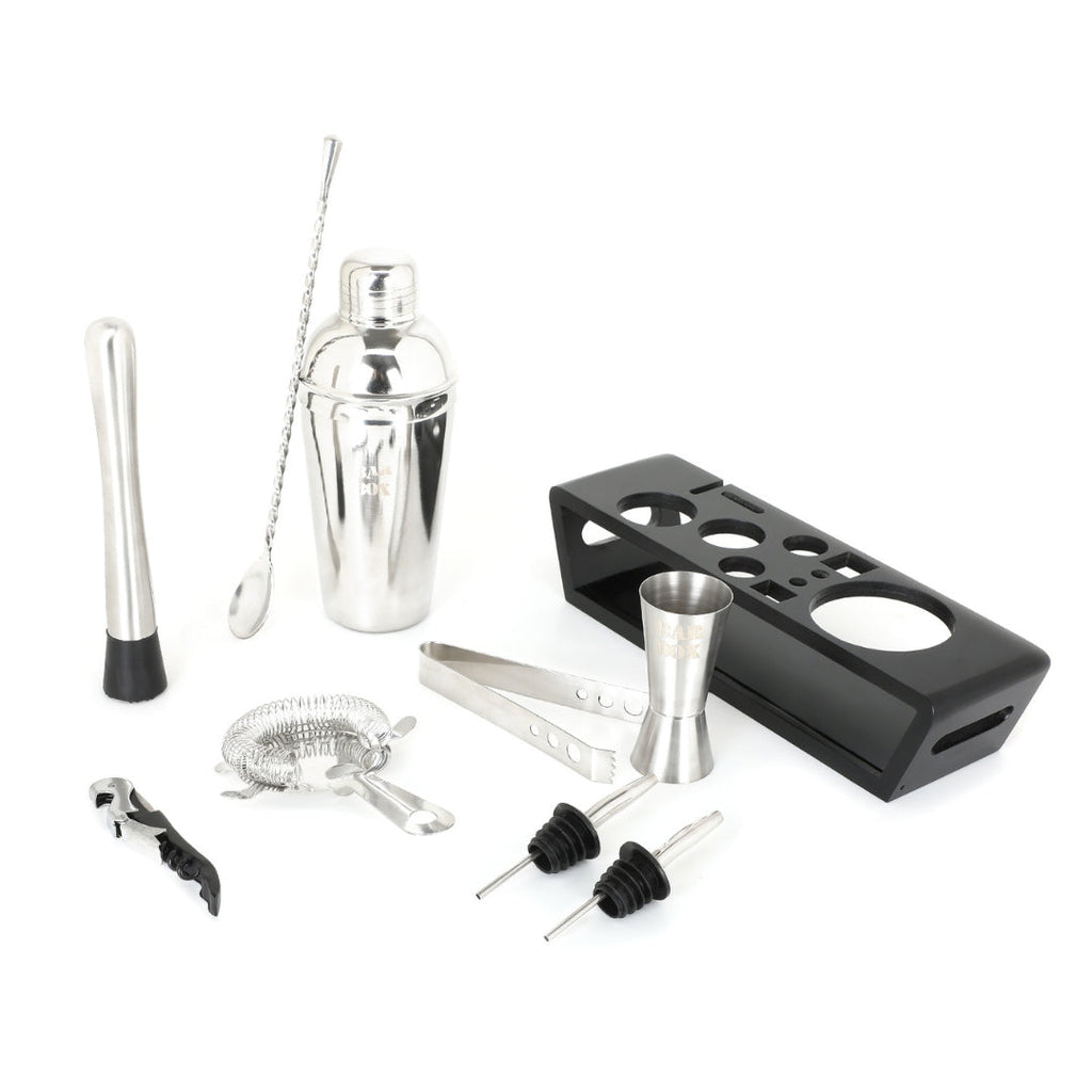Bar Box Cocktail & Barware Tool Sets BarBox Cocktail Shaker Set with Table display stand (Stainless Steel)
