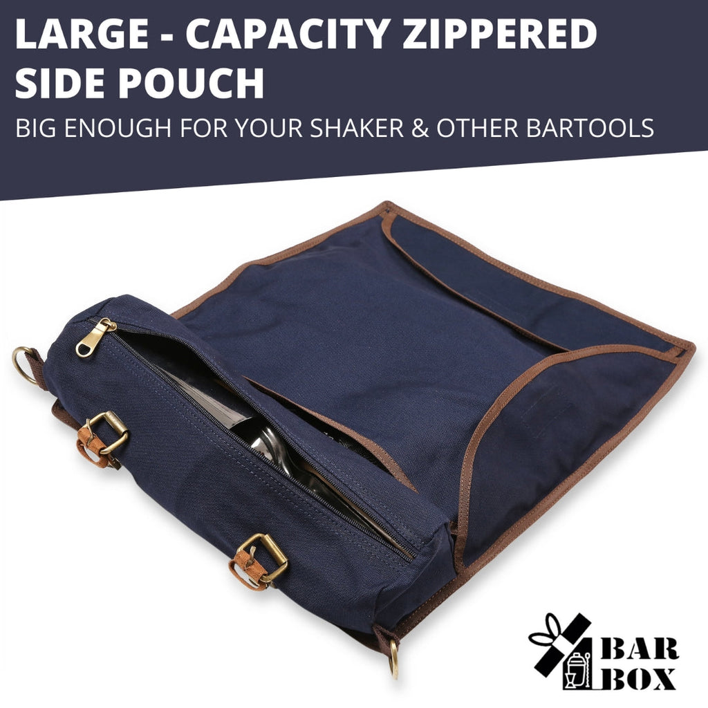 Bar Box Cocktail & Barware Tool Sets BarBox Mega Bartender Travel Kit Bag(BLue)(24pcs)