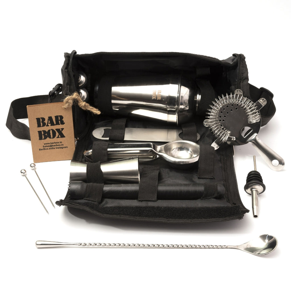 Bar Box BarBox Mini Bartender Travel Kit-bag(Black)(14pcs)