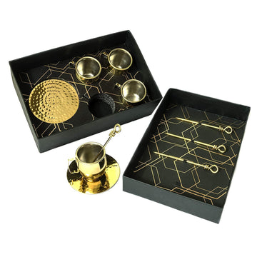 BarBox Moscow Mule shot mugs (Set of 4) (Gold Plated) - Bar Box