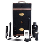 Bar Box BarBox Portable leather Bar cabinet (16-Pcs)(Black)