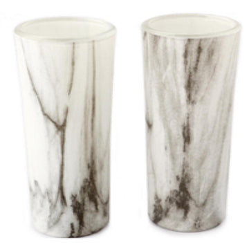 BarBox Stylish Marble Finish Tequila Shot Glasses (Set of 4) - Bar Box