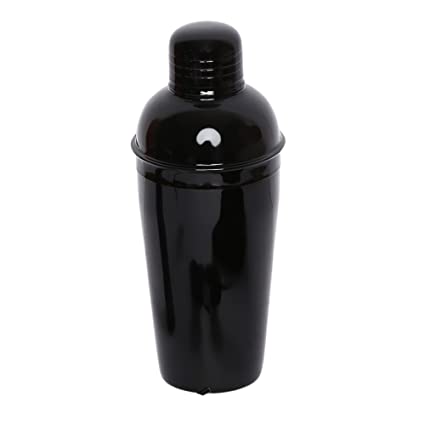 Bar Box Cocktail & Barware Tool Sets Cocktail Shaker,17 Oz Martini Shaker - Leak Proof, Drink Shaker Built-in Strainer,18/8 Stainless Steel Margarita Mixer, Bartender Kit Gifts by Bar Box (Metallic Black)