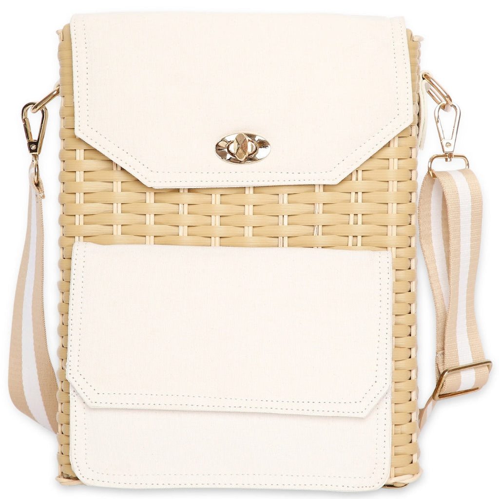 Bar Box Corsica Insulated Wine Basket with Wine Accessories | Picnic Basket | Corkscrew Opener | Bar Sets