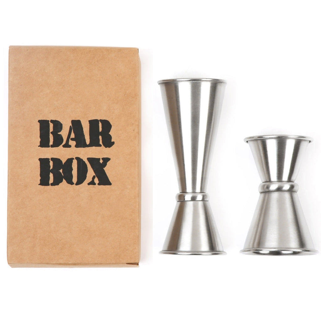Bar Box Stainless Steel Japanese Style Double Side Peg Measurer | Drink Measuring Bar Tool Jigger | 30/60 & 20/40 ml | Set of 2