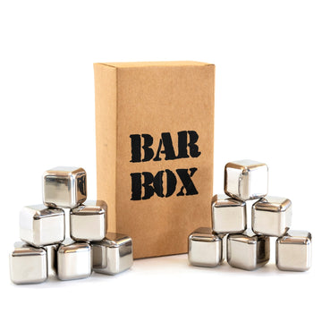 Bar Box Whiskey Chilling Cubes | Whiskey Stones (Pack of 12)