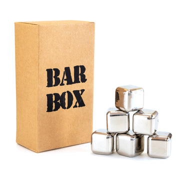 Bar Box Whiskey Chilling Cubes | Whiskey Stones (Pack of 6)